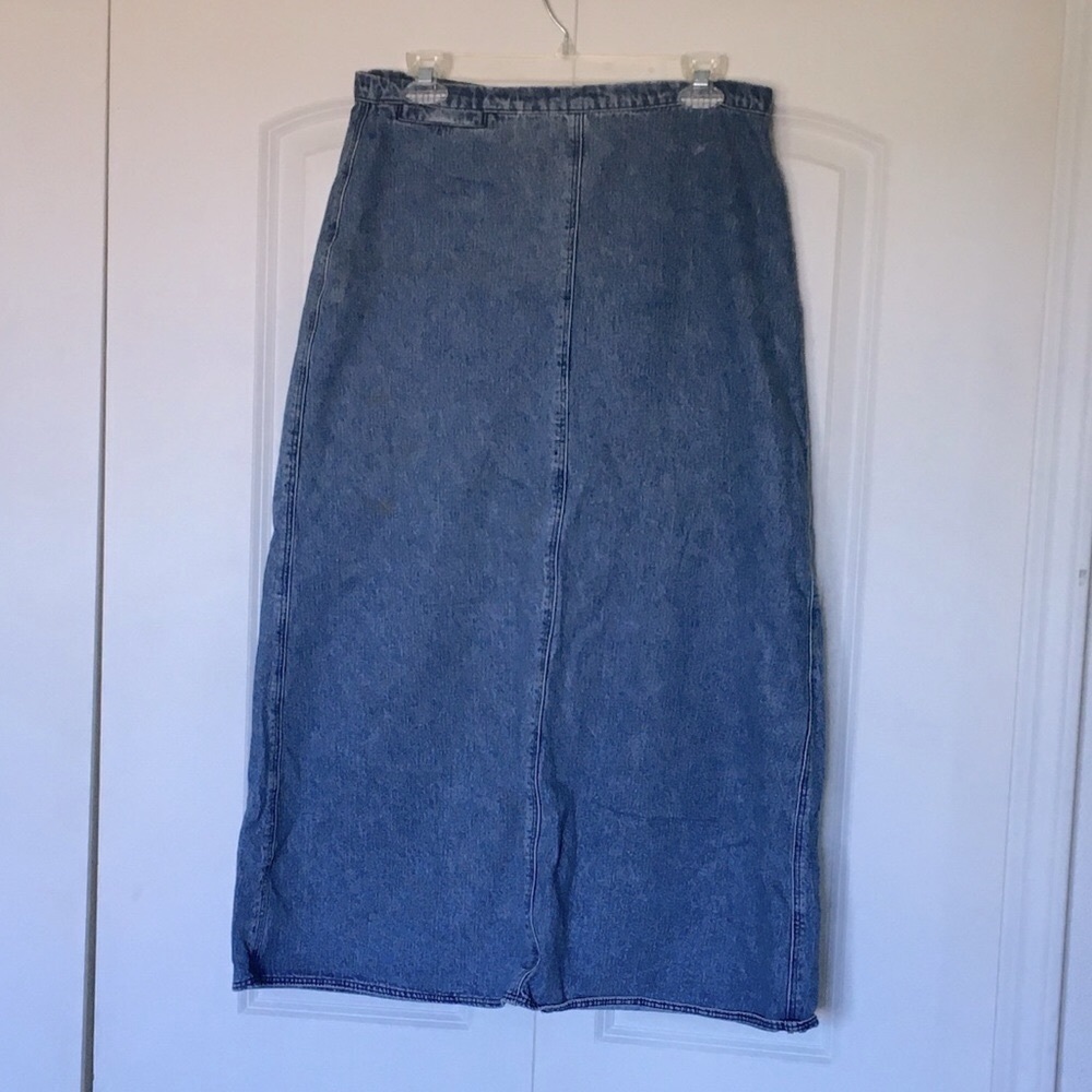 WOOLRICH•Long denim skirt